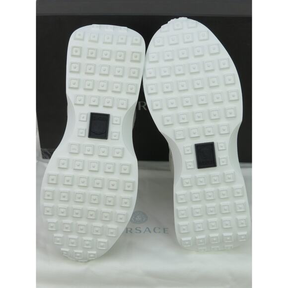 VERSACE SPLENDOR PINK WHITE LEATHER MEDUSA HEAD LOW TOP PLATFORM SNEAKERS 39 9 - Picture 9 of 12